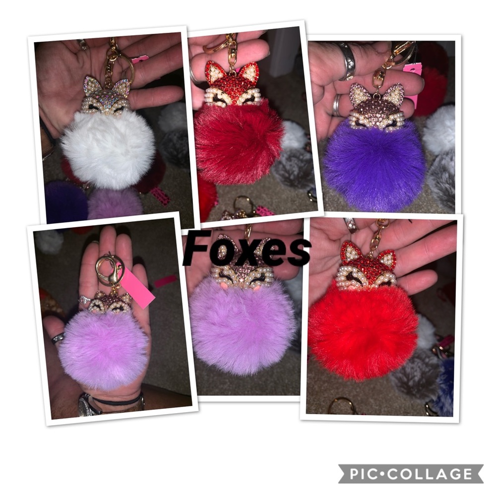 Betsy Johnson NWT fox keychains or Pompoms